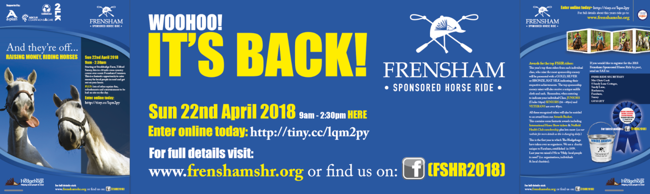 Frensham Sponsored Horse Ride 2018