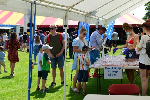 Our sweet stall at the Hedgehogs Family Circus 2021